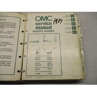 394607 OMC Evinrude Johnson Outboard Service Manual Binder for 1984 2 thru V-6