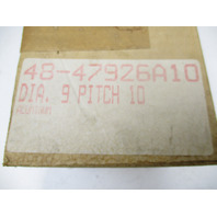 47926A10 9" x 10P Prop for Mercury 75 7.5,  110 9.8HP Outboards 8 Spline 1968-84