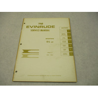 4480 OMC 1968 Evinrude Outboard Service Manual 9-1/2 HP Sportwin 9822 9823