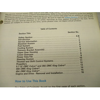 507879 LE OMC Cobra King Cobra Stern Drive Service Repair Manual 1990 PWS Models
