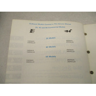 507449 OMC Johnson Evinrude Commercial Outboard Service Manual 25/40/55 1984
