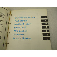 507449 OMC Johnson Evinrude Commercial Outboard Service Manual 25/40/55 1984