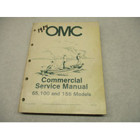 507450 OMC Johnson Evinrude Commercial Outboard Service Manual 65/100/155 1984