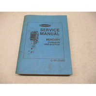 90-25500 Mercury Marine Outboard Service Repair Shop Manual 1940-1965