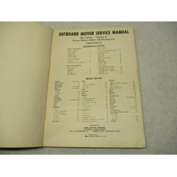 OS-4 Abos 4th Edition Volume I 1967 Outboard Motor Service Manual 30 HP & Below