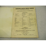 1963 Abos 2nd Edition Vintage Outboard Motor Service Manual Evinrude Mercury Gale