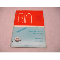 DS-177 1977 BIA 5th Edition Marine Service Manual of Recommended Practices
