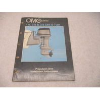 983797 OMC Sea Drive Propulsion Unit Installation Instructions 1.6 2.5 2.6 Litre