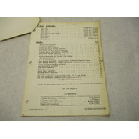 1965 Mercury Marine Merc 110 Outboard Engine Parts List Manual S/N 1470349 & Up