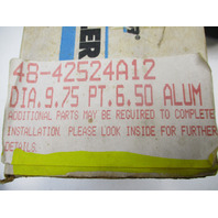 42524A12 9.75 x 6.5 Pitch Alum Prop fits some Mercury Mariner 6-15 HP Outboards