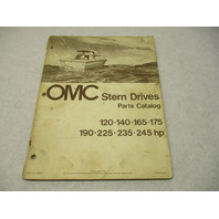980921 1975 OMC Stern Drive Parts Catalog 120-245 HP Final Edition GBP006285
