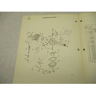 121465 OMC 1966 Evinrude Aquanaut Diving Unit Parts Catalog Model AH-100E