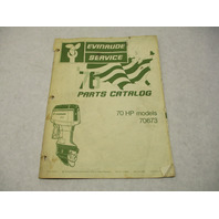 279944 OMC Evinrude Outboard 1976 70 HP Models Parts Catalog 70673 GBP006289