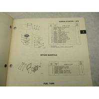281369 OMC 1979 Evinrude 2 HP Outboard Parts Catalog Prelim Ed Model 2902