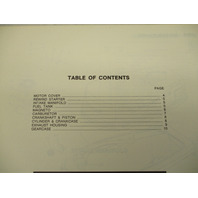 281369 OMC 1979 Evinrude 2 HP Outboard Parts Catalog Prelim Ed Model 2902