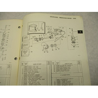 281370 OMC 1979 Evinrude 4 HP Outboard Parts Catalog Prelim Ed Model 4904 4932