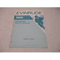 406071 1972 Evinrude Norseman Snowmobile Parts Catalog Model E252M