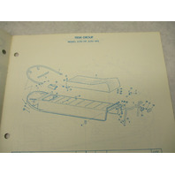 406073 1972 Evinrude Bobcat SS Snowmobile Parts Catalog E252HP E252HPE Models