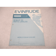 406073 1972 Evinrude Bobcat SS Snowmobile Parts Catalog E252HP E252HPE Models