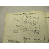 1976 Evinrude Johnson 35 40 50 HP Snowmobile Parts Catalog E136A-A J146S E166AAB