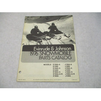 1976 Evinrude Johnson 35 40 50 HP Snowmobile Parts Catalog E136A-A J146S E166AAB