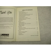 90-825757940 793 Mariner 20-25 HP Outboard Operation & Maintenance Manual