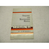90-825757940 793 Mariner 20-25 HP Outboard Operation & Maintenance Manual
