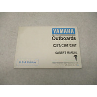 Yamaha Outboard C25T C30T C40T Owner's Manual LIT-18626-02-18 USA Edition