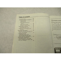 2007 Yamaha Outboard 50 HP Owner's Manual LIT-18626-07-24 USA Edition