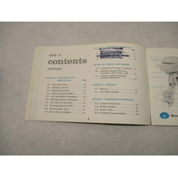 Mercury Kiekhaefer Merc 100, 10HP Outboard Operation & Maintenance Manual 1959
