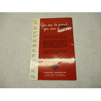 Kiekhaefer Mercury Mark 30 & 30E Outboard Operation & Maintenance Manual 1955