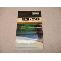 90-11044 185 Mercury Outboard Operation & Maintenance Manual 18XD & 25XD