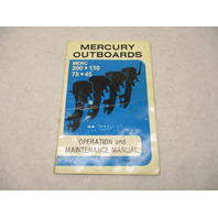 90-78326 77 Mercury Outboard Operation & Maintenance Manual Merc 4.5-20 HP