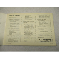 378499 1962 Johnson 3 Hp Sea Horse Outboard Owner's Manual JW JWL