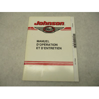 1999 Johnson 6, 8 Hp Rope Outboard Owner Operation & Maintenance Manual