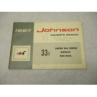381607 OMC Johnson Outboard Owner's Operation Manual 1967 33 HP Super Sea Horse