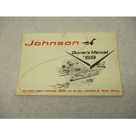 377641 Johnson Sea-Horse Outboard Owner's Operation Manual 1959 35 HP ELEC RDS