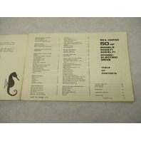 384282 Johnson Sea-Horse Outboard Owner's Operation Manual 1971 50 HP 50ES71