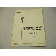 1964 205335 Evinrude Owner's Operating Manual & Catalog Fastwin 18 18402 18403