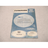 1967 205758 Evinrude Owner's Operating Manual Fastwin 18 HP 18702 18703