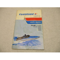 207195 1974 Evinrude Owner's Operating Manual Triumph 70 HP 70472 70443