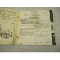 211105 1988 Evinrude Owner's Operator's Manual 88 Special Model