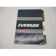 210864 Evinrude Outboard Owner's Operation Manual 40-50 HP 1988