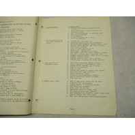 1963 Johnson Motors Outboard Diagnosis & Trouble Shooting Guide Booklet