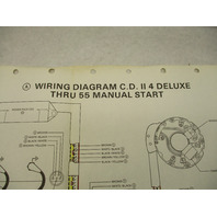 OMC Evinrude Johnson Wiring Diagram CD II 4 Deluxe thru 55 Manual Start Models