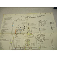 OMC Evinrude Johnson Wiring Diagram CD II 4 Deluxe thru 55 Manual Start Models