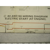 OMC Evinrude Johnson Wiring Diagram Electric Start 9.9 Sail 9.9-50 HP Outboards