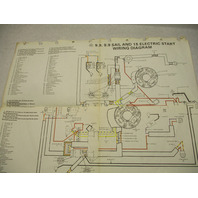OMC Evinrude Johnson Wiring Diagram Electric Start 9.9 Sail 9.9-50 HP Outboards