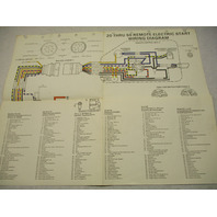 OMC Evinrude Johnson Wiring Diagram Remote Electric Start 20-50 HP Outboards