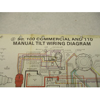 OMC Evinrude Johnson Wiring Diagram Remote Electric Start 90-110COMM 150-175 HP
